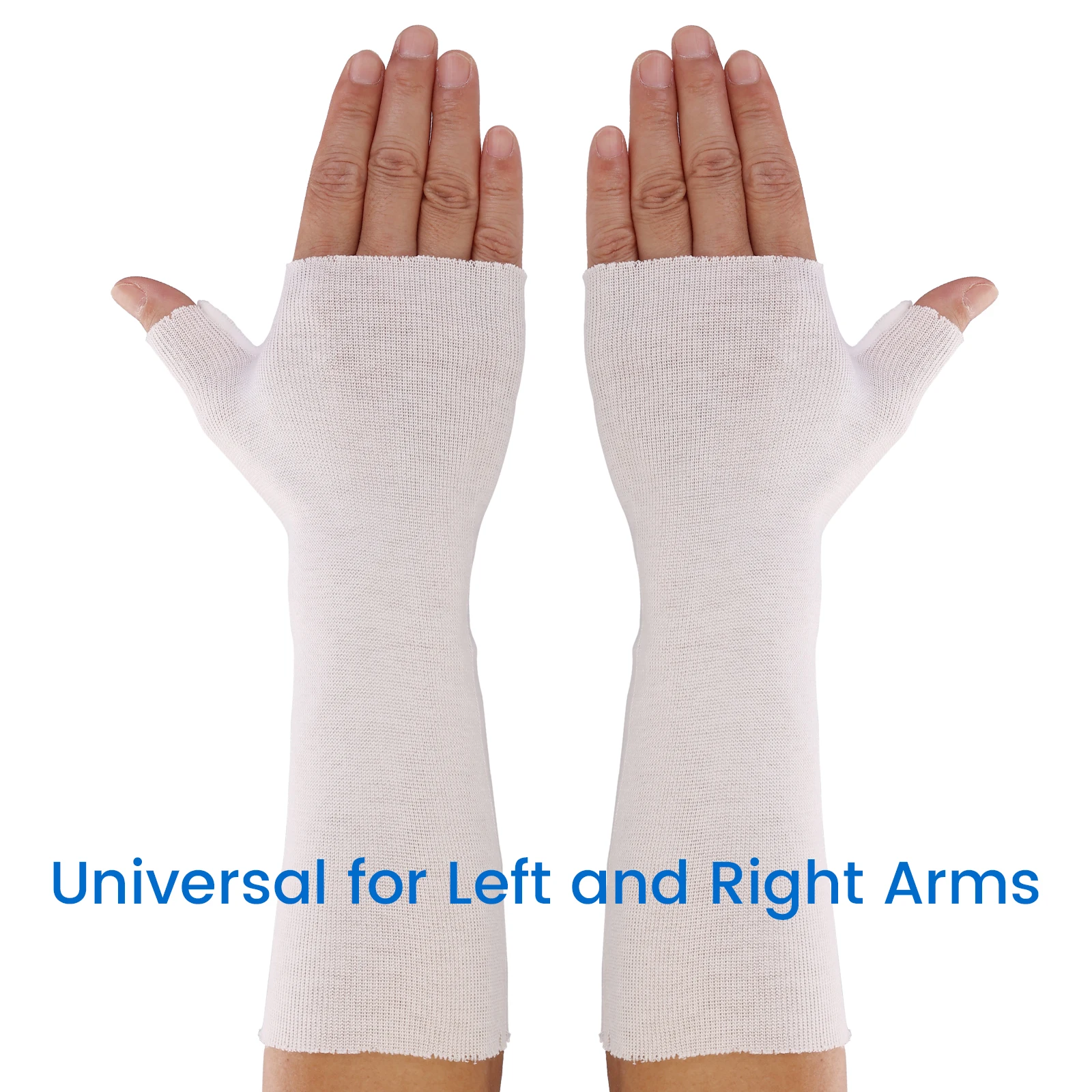 VELPEAU Hand Socks Cotton Stockinette for Skin Protection Under Splints and Reduce Irritation Wrist Compression Sleeves 10 PCS