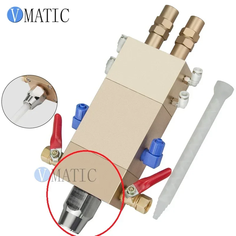 Big Flow Pneumatic AB Liquid Glue Adhesive Dispensing Suck Back Double Cylinder Valve Accessory Valve Heads Part Only