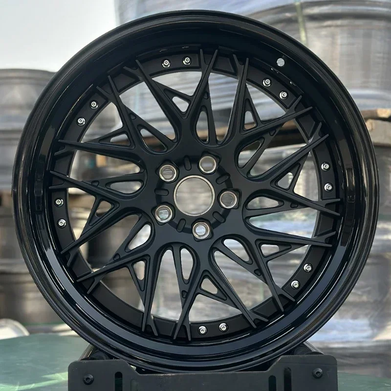 

Wheels 6061-T6 Aluminium Alloy Wheel Rim Customized 3 Pieces Deep Disc Sports Wheels 5x114.3 5x112 5x130 Passenger Car Wheels Ho