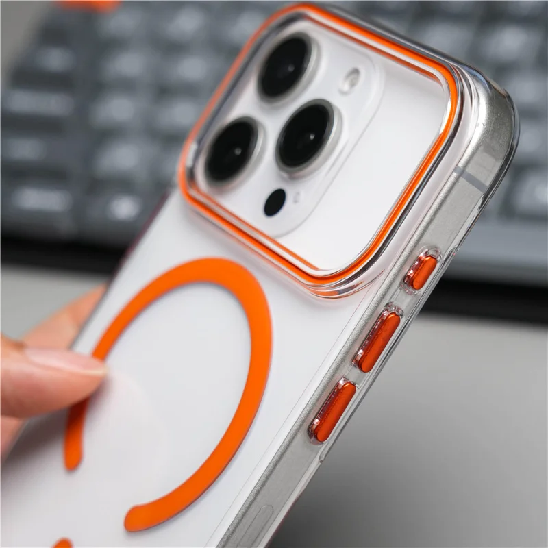 Ultrathin Non-Yellowing Clear for Magsafe Magnetic Case For iPhone 17Pro 16 15 14 16Pro Max Wireless Charging Shockproof Cover - Image 4