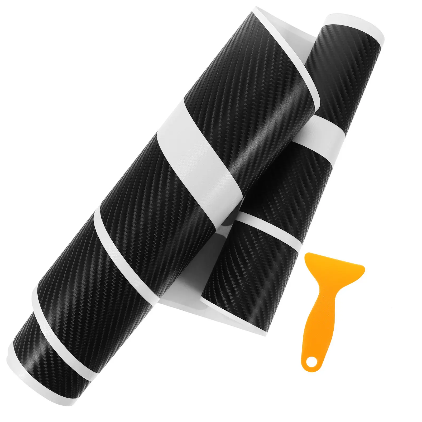 

5Pcs Universal Car Door Sill Carbon Sticker Anti Scratch Auto Threshold Vehicle Door Protector Resistant to Uv
