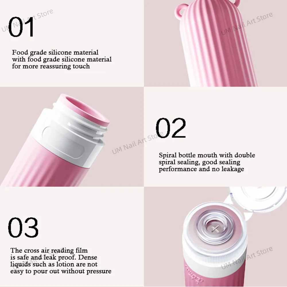 シリコーン化粧品容器ディスペンサースクイズボトルフリップキャップ 30 ミリリットル 60 ミリリットル 90 ミリリットル 120 ミリリットルローションボトルポータブル旅行缶収納