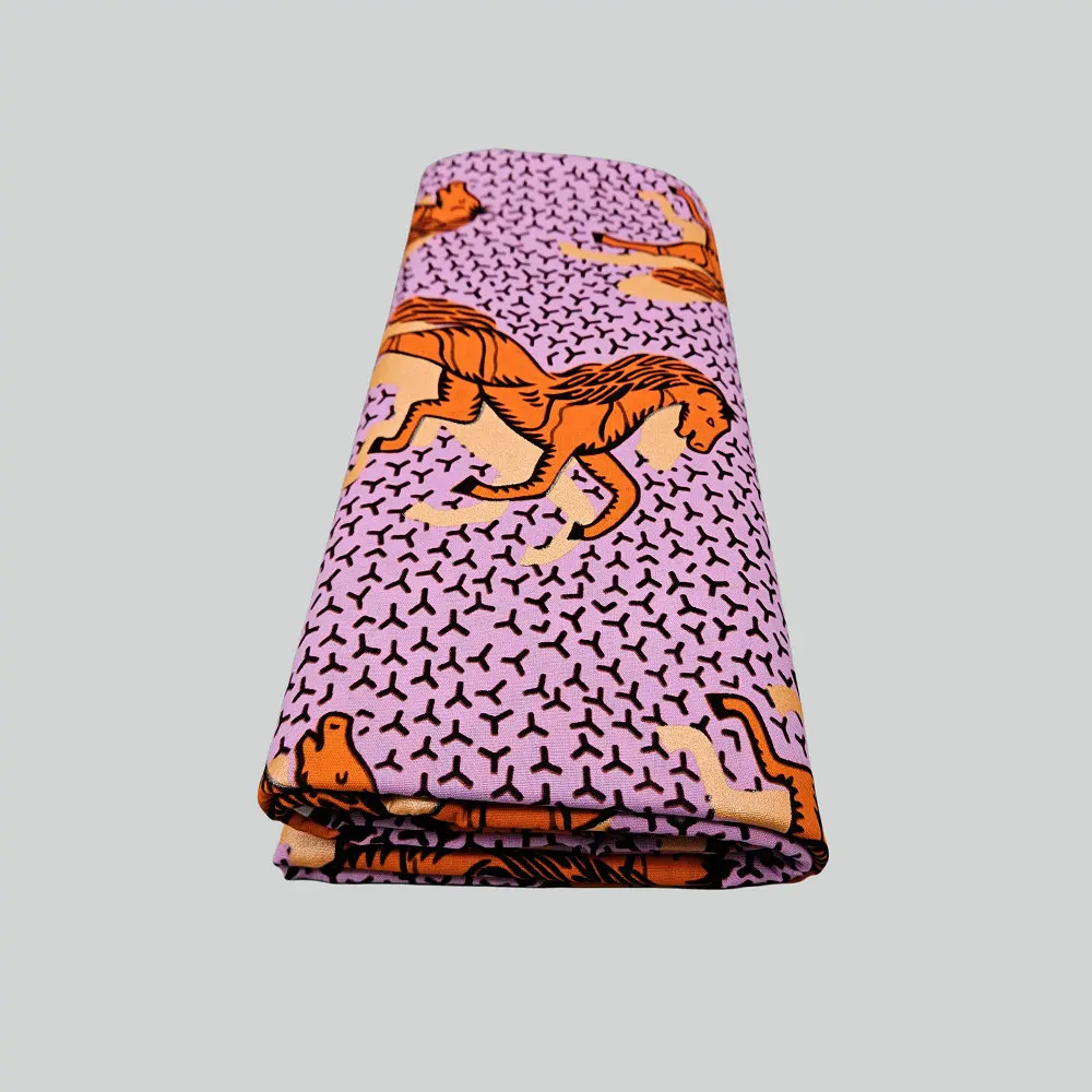 Goldener Baumwoll-Wachsdruckstoff, echter niederländischer Wachsstoff aus goldenem Satin, zum Nähen von Kleidung, Kleidern, Taschen, DIY-Bastelarbeiten – Detail 4