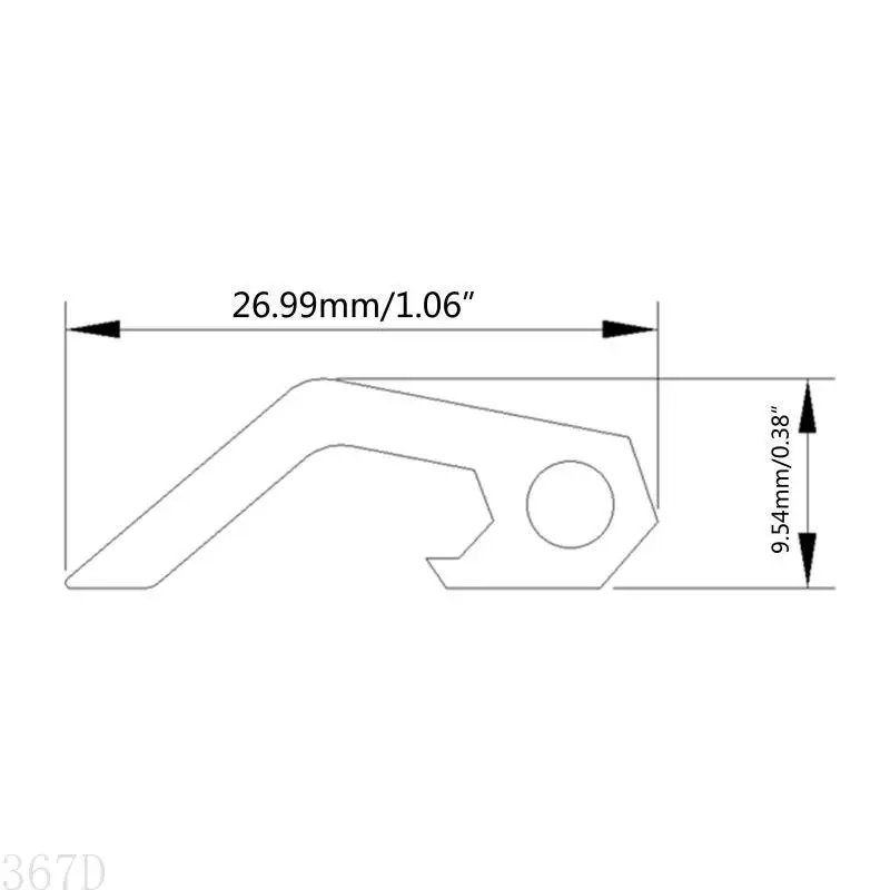 367D Compact Multifunction Multifunting Tool Openler Flathead- отвертка для титанового сплава