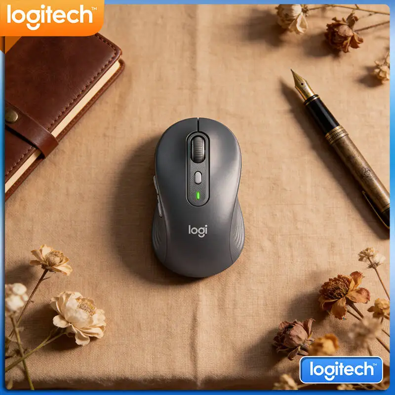 Logitech M650/M650L Ergonomic Mouse - SilentTouch Tech, 5 Custom Buttons, Rubber Grips, 24-Month Battery Life