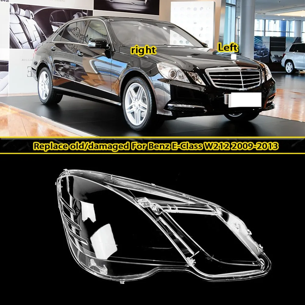 

Headlight Shell Plexiglass For Benz E-Class W212 2009 2010 2011 2012 2013 Headlamp Cover Lens Transparent Lampshade