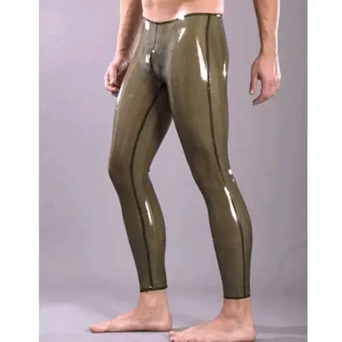 

100% Pure Latex mit niedriger Taille Pants 0.4mm XS-XXL Rubber Rauchgraue Hosen