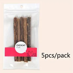 1pc Cat Cleaning Teeth Pure Natural Catnip Cat Molar Toothpaste Stick Silvervine Actinidia Fruit Matatabi Cat Snack Stick