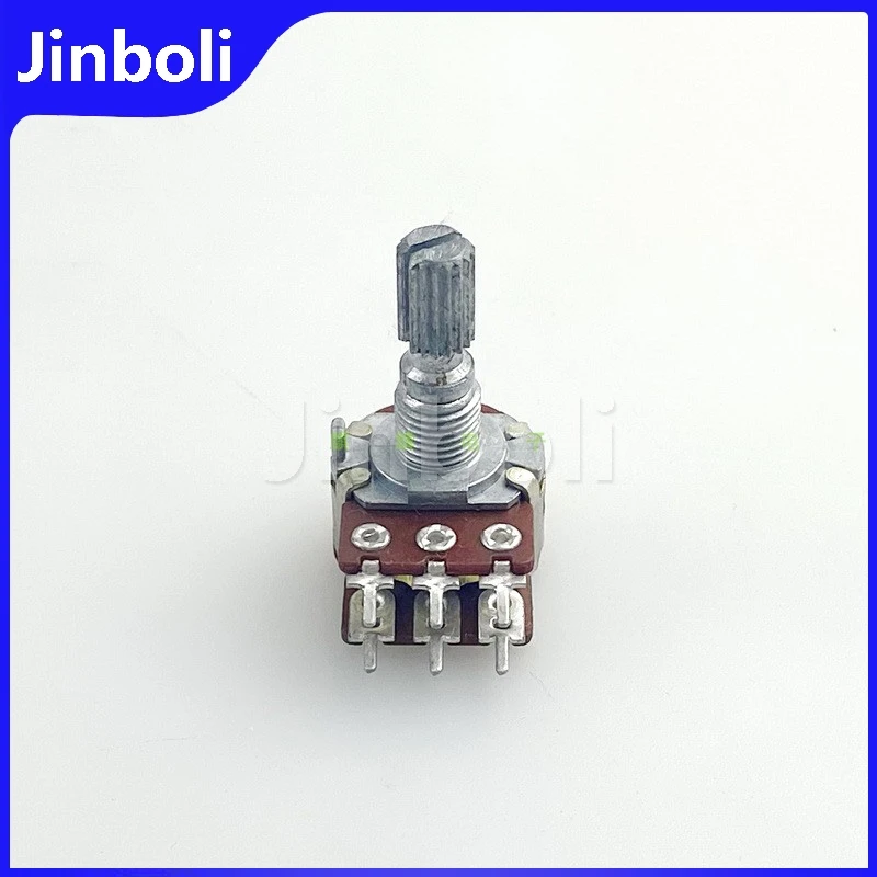 2PCS 16 Type B10K Double Potentiometer With Center Positioning 6-foot Shaft Length 20MM Volume Potentiometer