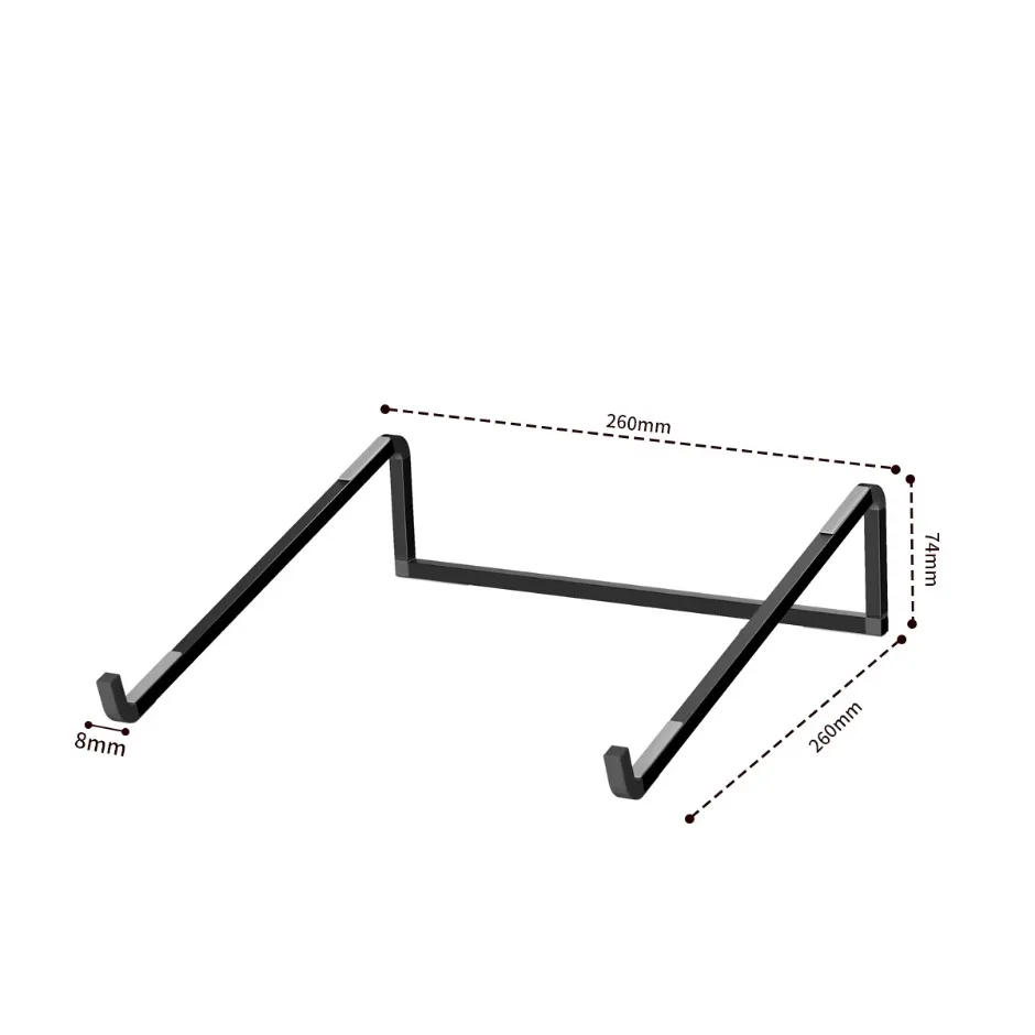 Foldable Non-slip Notebook Holder Portable Laptop Stand Aluminum Alloy Support Computer Bracket Ultra light for Macbook Air Pro image 6