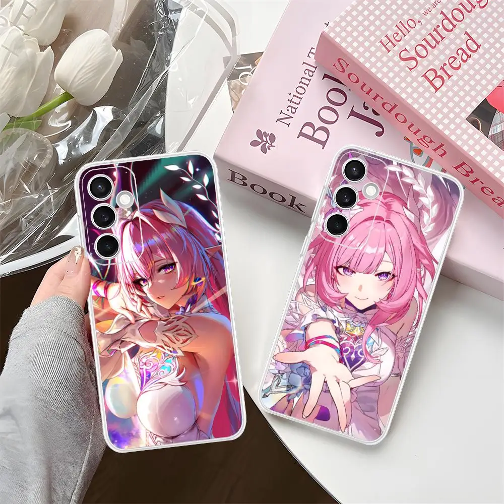 HSR Cyrene Phone Case for Samsung Galaxy S25 S24 S23 S22 S21Plus FE Ultra Soft TPU Clear Shockproof Cover