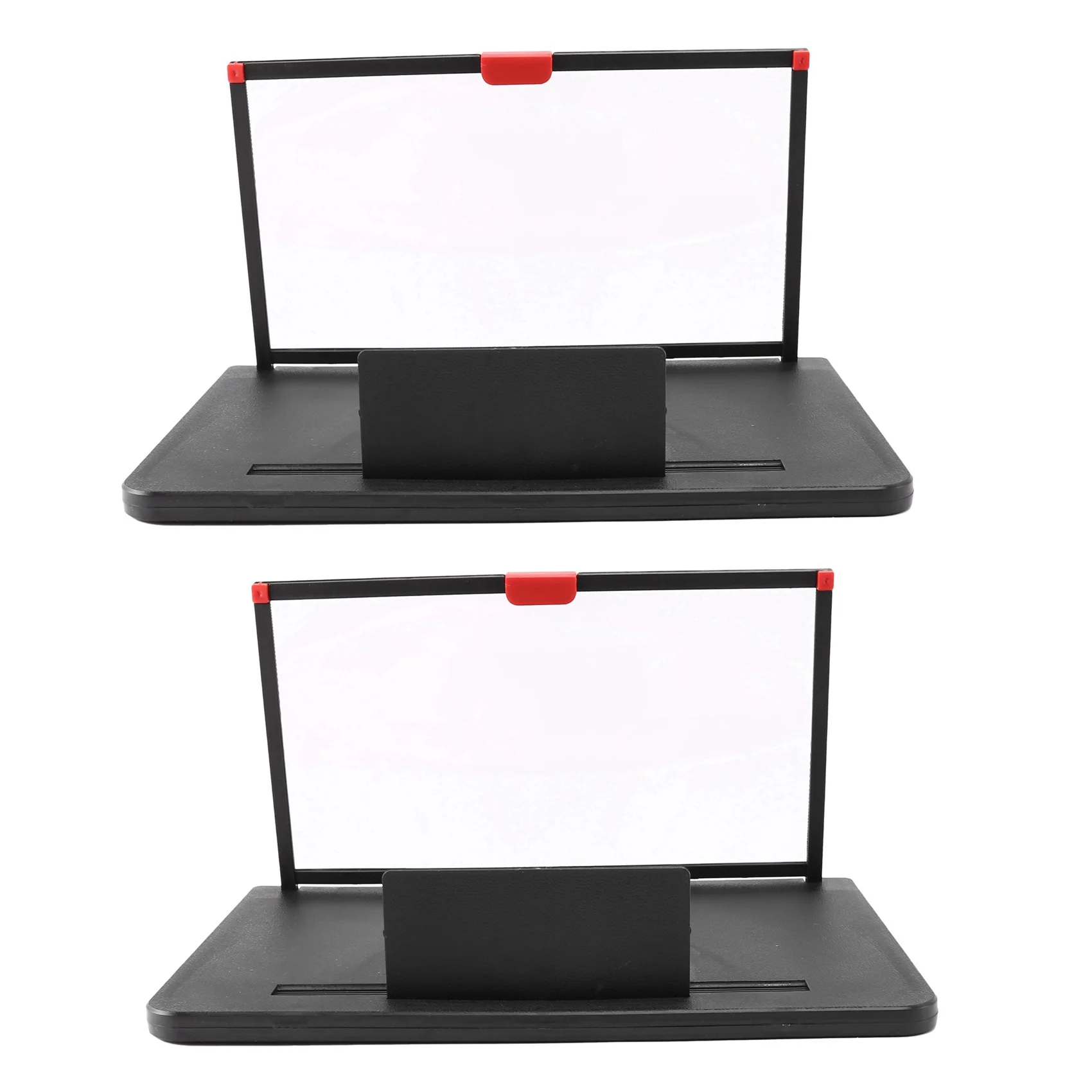 Efficient 2X Mobile Phone Screen Magnifier 12 Inch 3D HD Video Amplifier Stand Bracket With Movie Game Black Folding Desk Holder