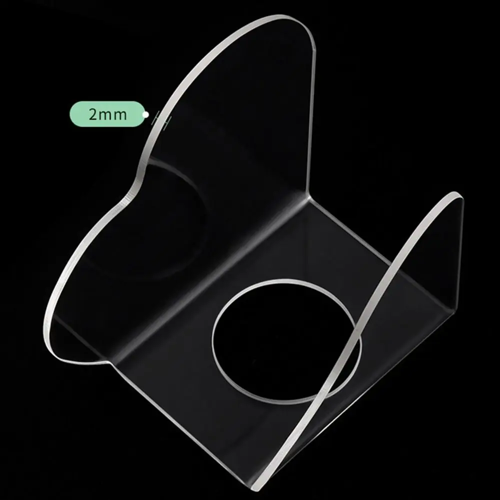 لوحة ألوان أكريليك شفافة قابلة لإعادة الاستخدام، لوحة طلاء محمولة على شكل قلب، لوحة خلط الأساس المحمولة، أداة مانيكير #2