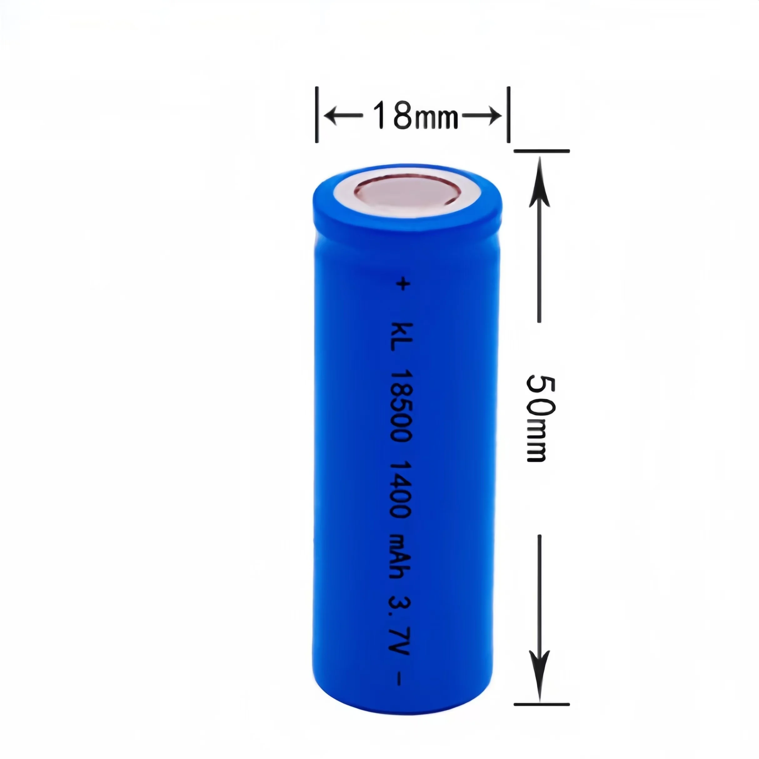 6pcs/lot 18500 rechargeable battery 1400mAh 3.7V rechargeable lithium ion for flashlight shaver