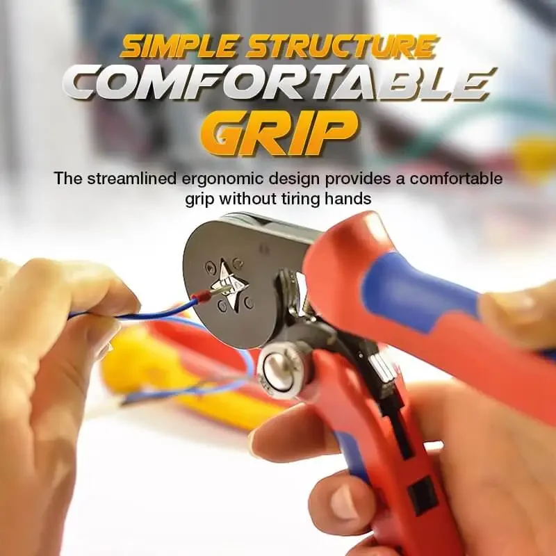 السقاطة أنبوبي محطة الأسلاك المكشكش مجموعة سداسية مسننة العقص كماشة عدة معزول الذاتي ضبط العقص كماشة