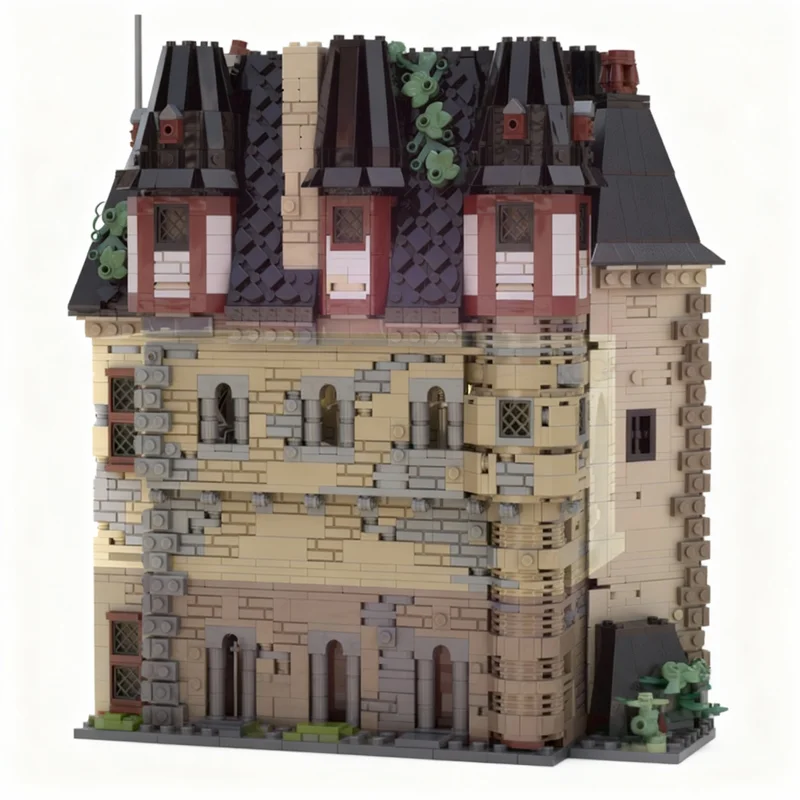 

1202pcs MOC Portrait Gallery Red Falcon S Mountain Fortress Castle Model Building Blocks Christmas Gifts Construction Toys Brick