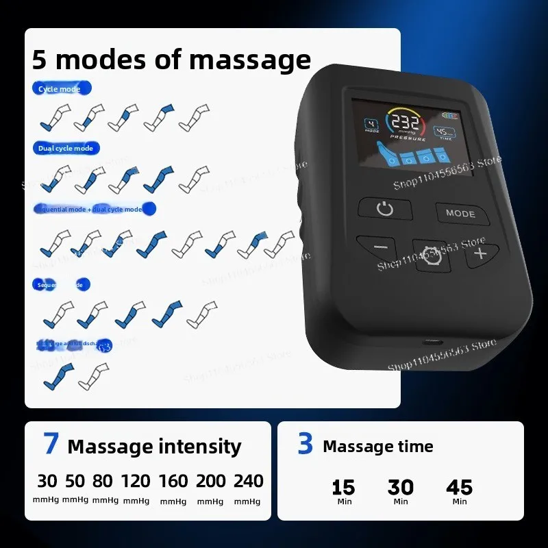 Household Air Compression Leg Massager, Full Airbag Design for Post-Exercise Recovery