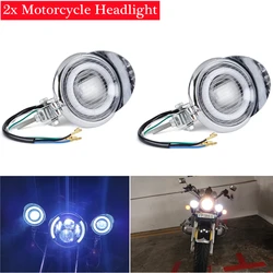 Motorcycle Headlight Lamp 4.5 inch Clear Cover Auxiliary Headlamp Head Light for Chopper Bobber Cafe Racer Honda ATV Scooter