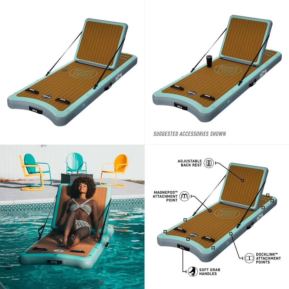 

Outdoor Chaise Lounge Chair Set of 2 Acacia Wood Outdoor Lounger, Patio Lounge Chair with Slatted Design, Rocking Chair, Patio