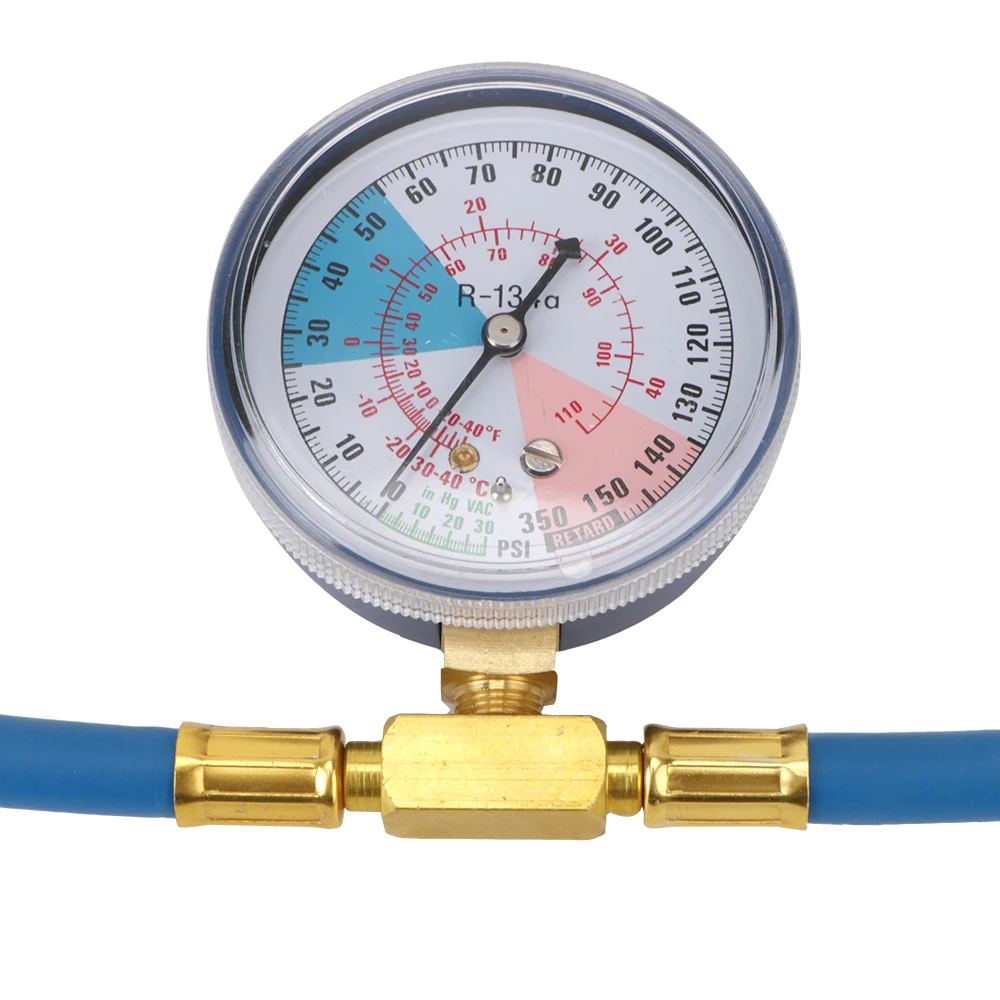 Freon r134a Air Conditioning Recharge Hose Car Air Conditioner Tools With Measuring Gauge