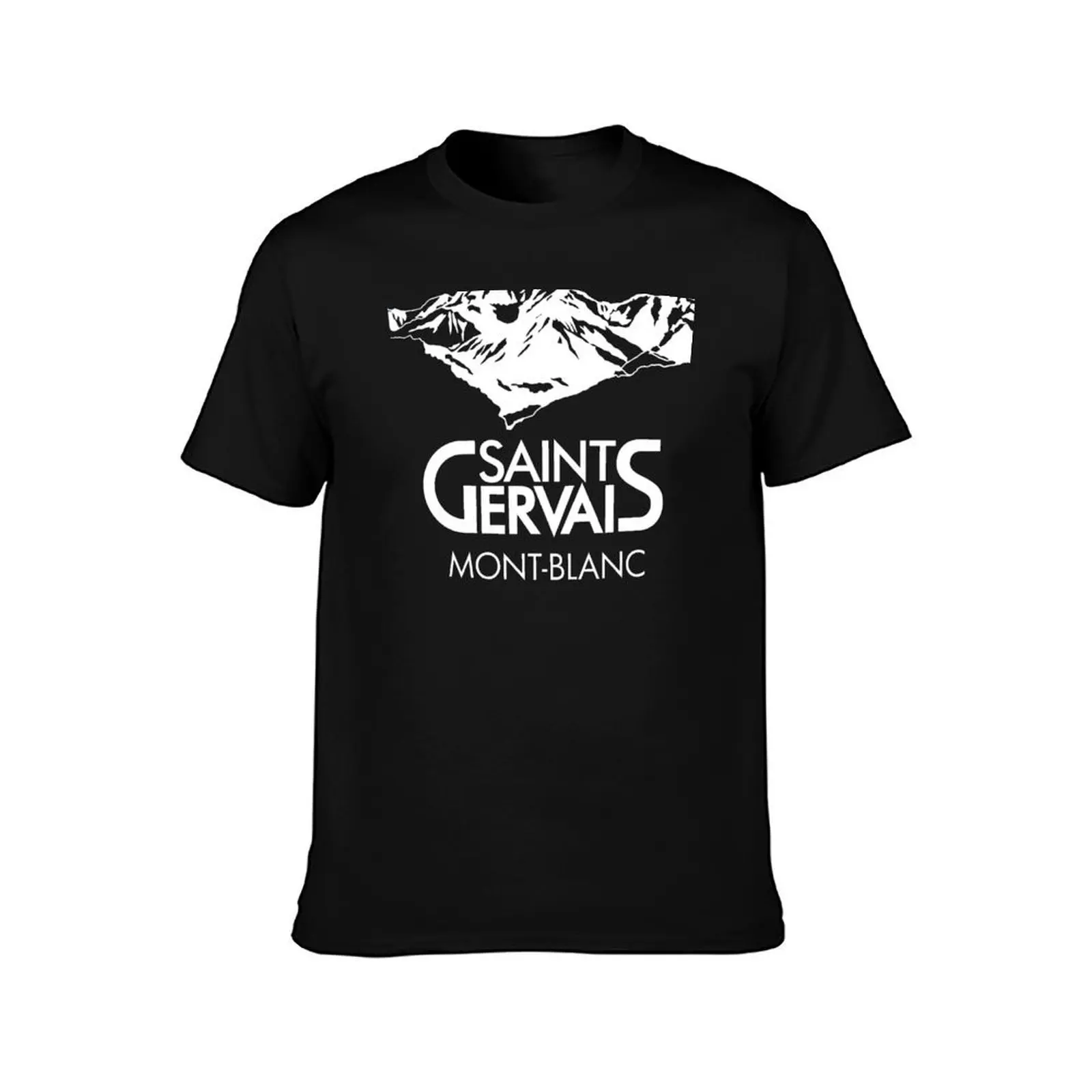 Saint Gervais Mont Blanc T-Shirt Relaxed Fit Casual Short Sleeve Top T-Shirt