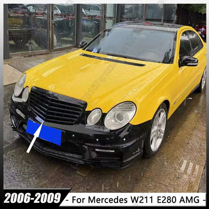 

Для 2006-2009 W211 Mercedes Benz E280 E320 E350 E400 E500 AMG седан передняя верхняя решетка гоночные решетки сетчатая решетка базовый радиатор