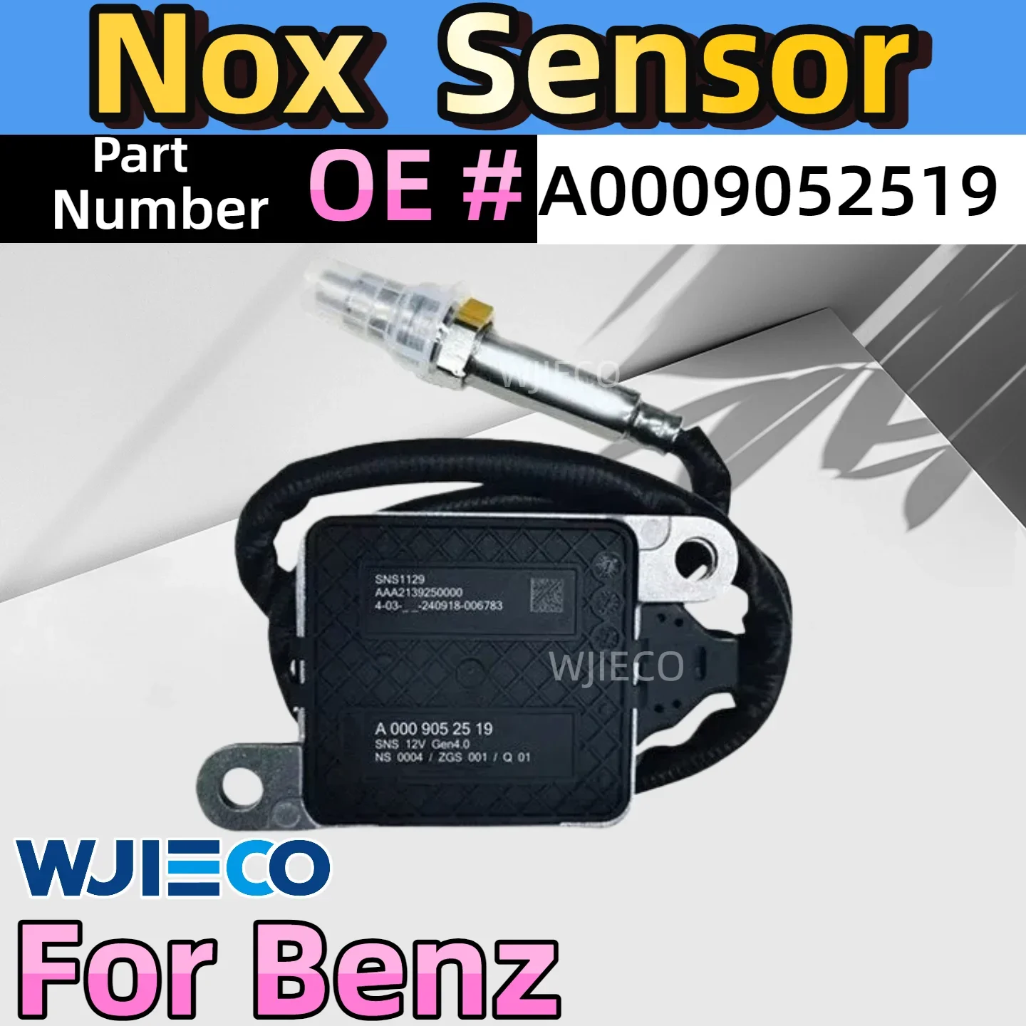 A0009052519 الأصلي الجديد النيتروجين الأكسجين NOx الاستشعار 12 فولت لمرسيدس بنز W222 V222 X222 GLC W205 0009052519