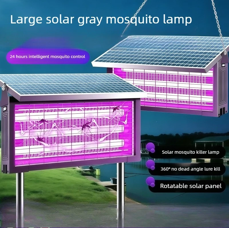 High Power Solar Mosquito Killer Lamp Outdoor Professional Mosquito Killer Waterproof Fly Trap for Farm Backyard Orchard Patio image 2