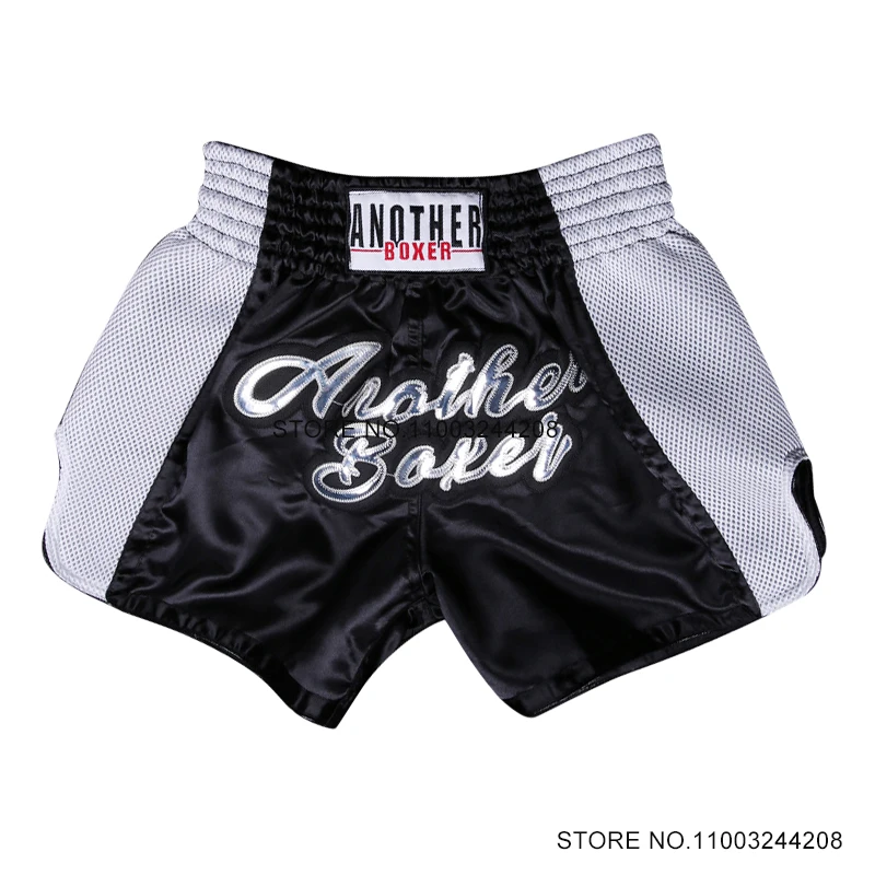 

Muay Thai Shorts Men Breathable Kick Boxing Shorts Child Women Satin Martial Arts Grappling Kickboxing Training Cage Fight Pants