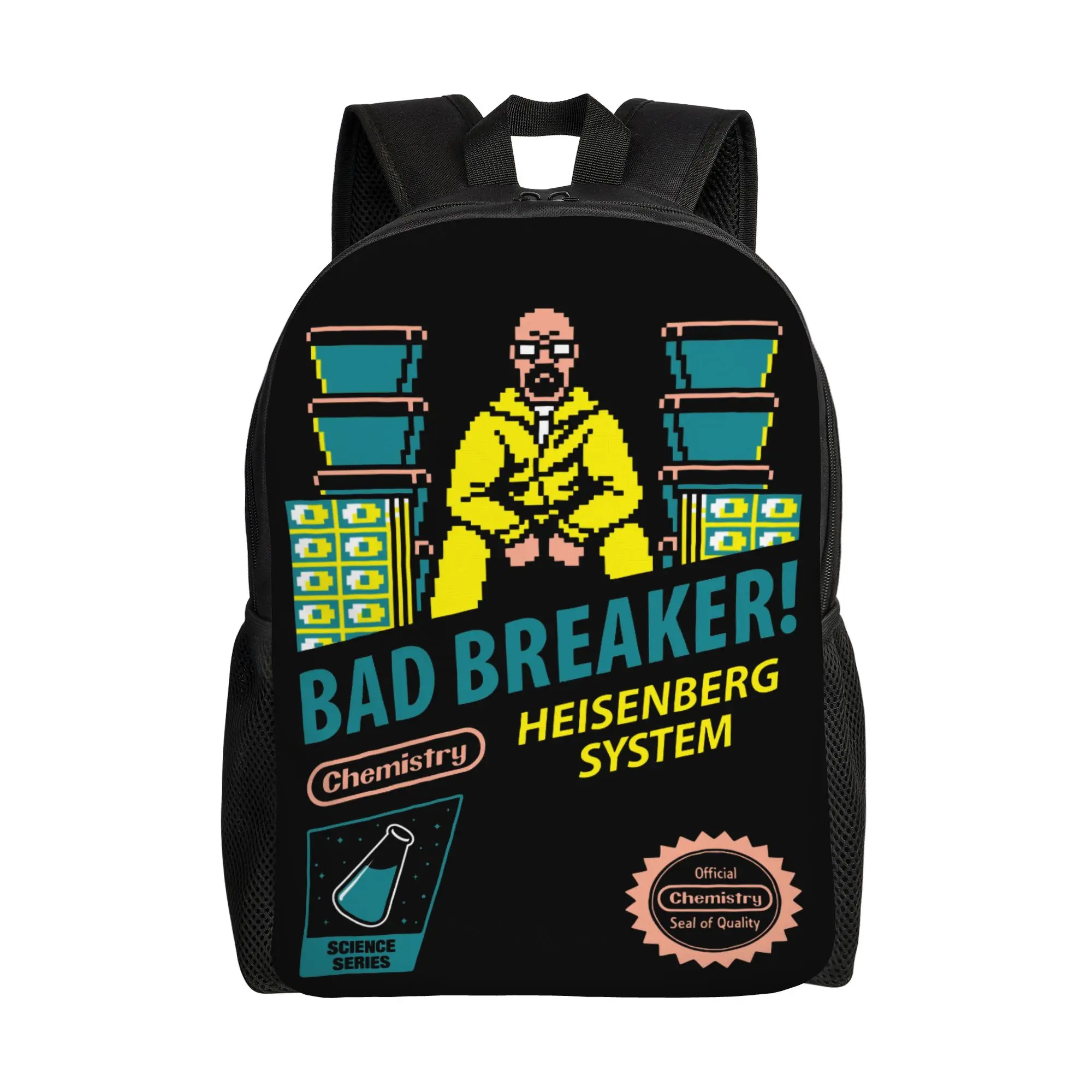 

Рюкзак Bad Breaker для старшеклассников, в стиле Breaking Bad, с изображением Хайзенберга, химии, метафракта, Уолтера, для ноутбука, компьютера, холщовая сумка, спортивная сумка