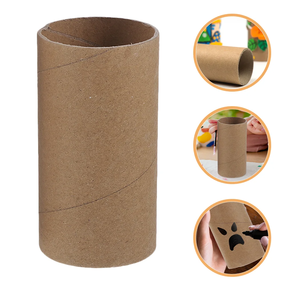 40 Pcs Round Paper Tube Paperboard Jars Thick Cardboard Tubes Boxes Photos Manual