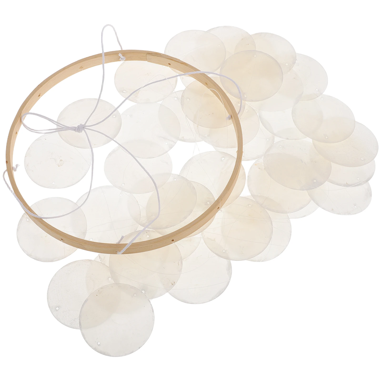 

Shell Wind Chime Decorative Hanging Ornaments for Bedroom Living Room Balcony Beach Style Sea Shells Chimes Outdoor Indoor