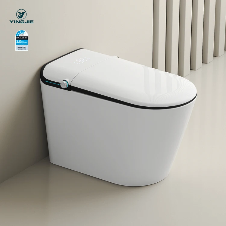 Guangdong Japanese Automatic Smart Black Intelligent Public Toilet for Elderly People with Built in Water Tank