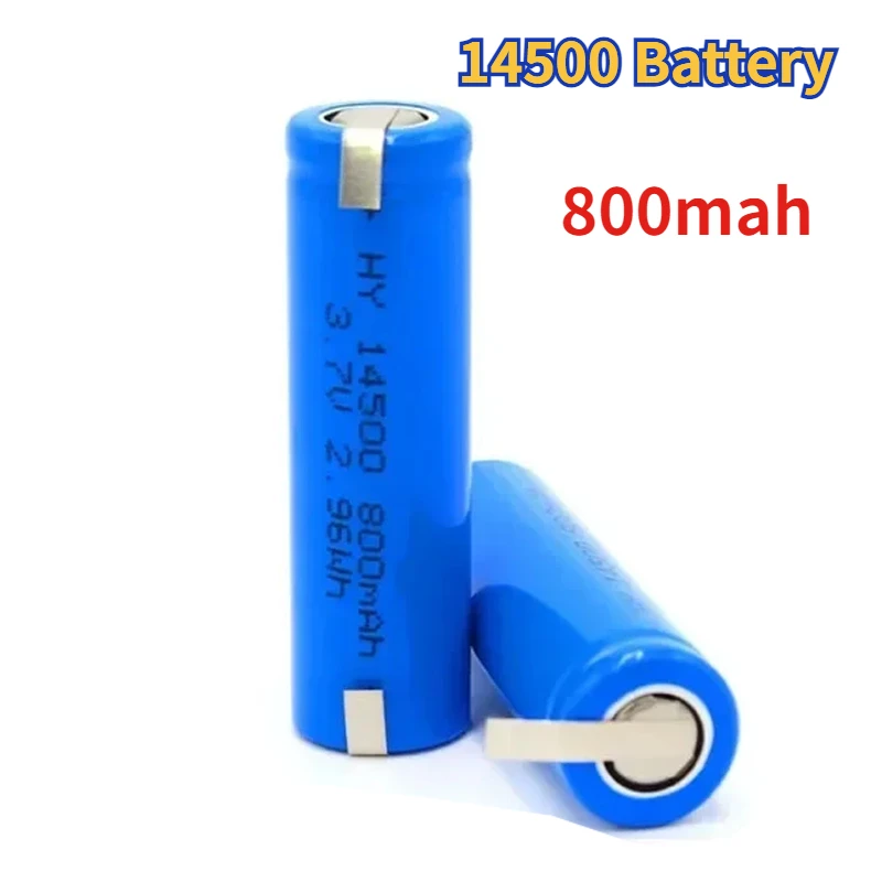 14500 3.7V 800mAh Lipo Battery for JJRC C2 D828 RC Car Parts 14500 for RC Stunt Dump Car Battery Toys Accessories +nickel Sheet