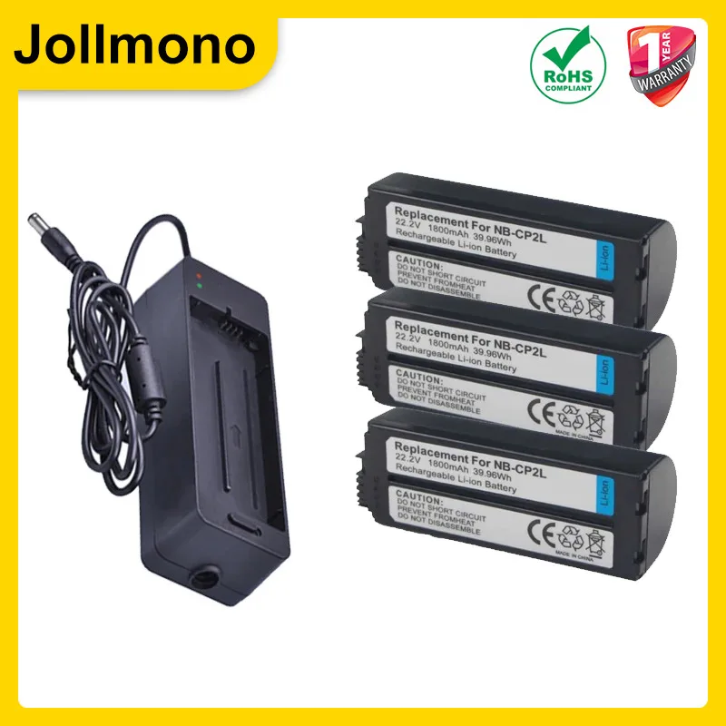 1800mAh NB CP2L NB-CP2L Bateria + Ładowarka do Canon NB-CP1L, CG-CP200 CP1300 CP1200 CP1500 CP910 CP900 CP800 CP790 CP780