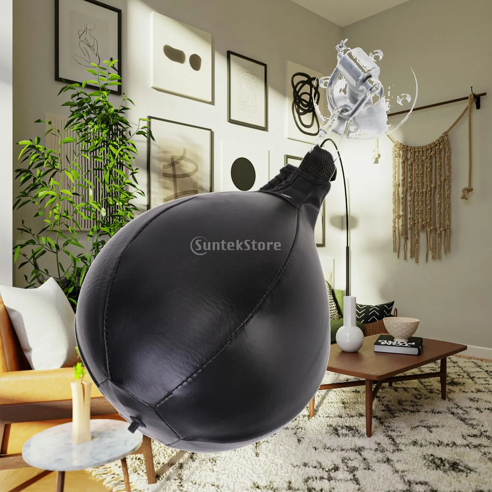 Punching Speed Ball for Boxers Reaction Speed Training with Ceiling Mount Bracket