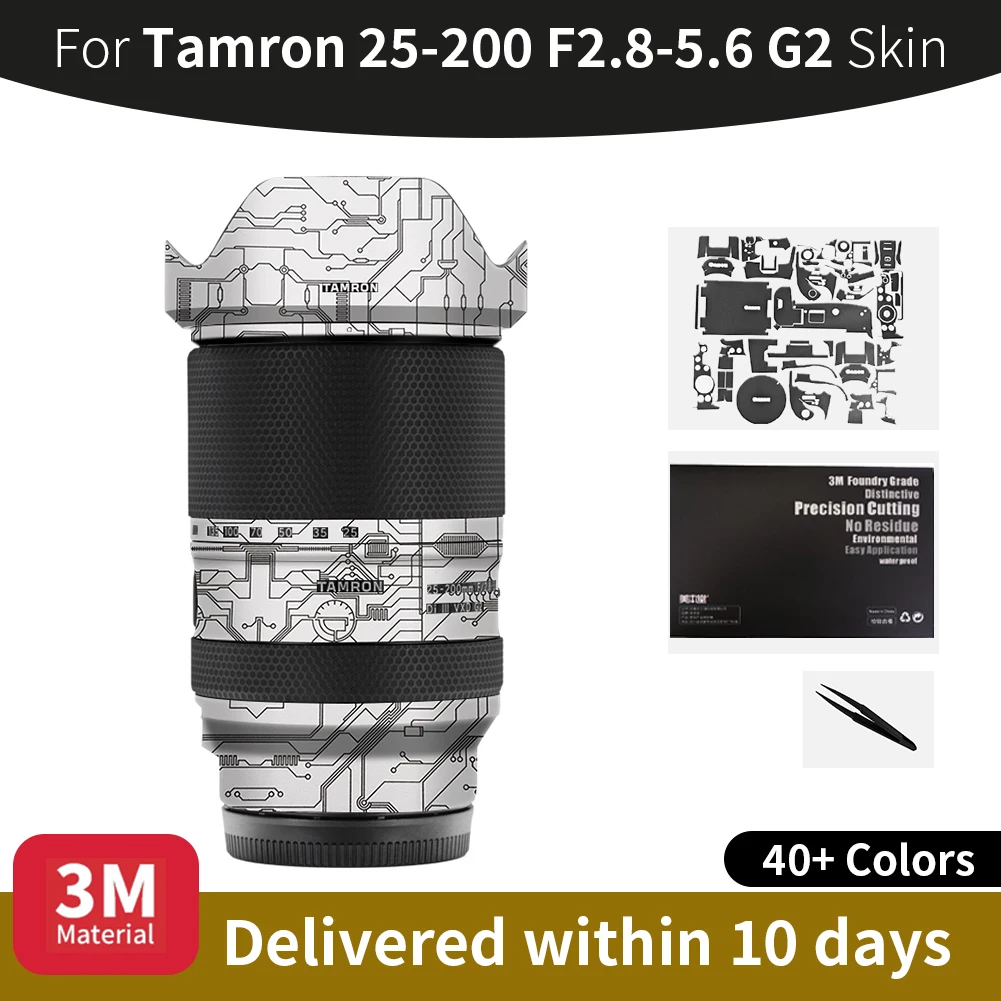 

Для кожи Tamron 25-200 мм g2, наклейка на объектив Tamron 25-200 мм F2.8-5.6 G2, устойчивая к царапинам защитная пленка, полная защита покрытия