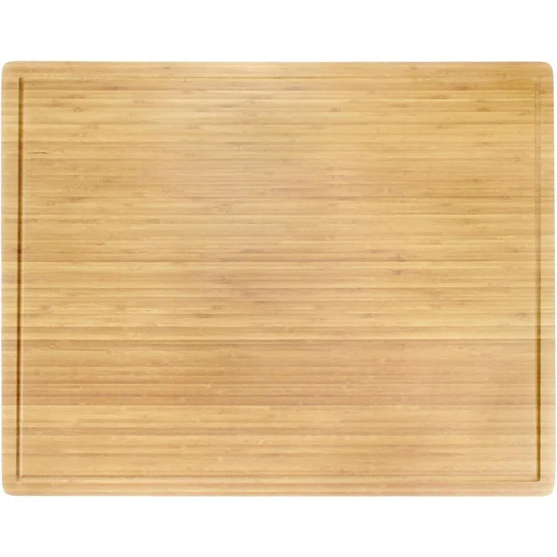 Bamboo Burner Cover Cutting Board  3 Ply Extra Large - Grooved/Flat (30