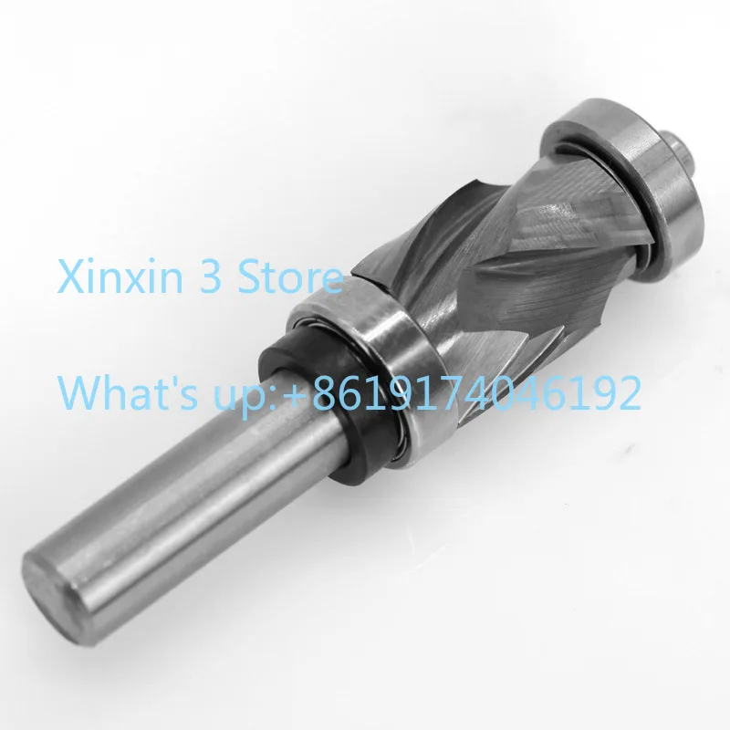 Welded Integral Alloy Woodworking End Mill Double Bearing Edge Trimmer 1/2 Shank