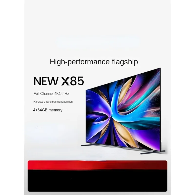 

New X85 Inch 144Hz High Brush Network Intelligent LCD Screen Home TV New 75