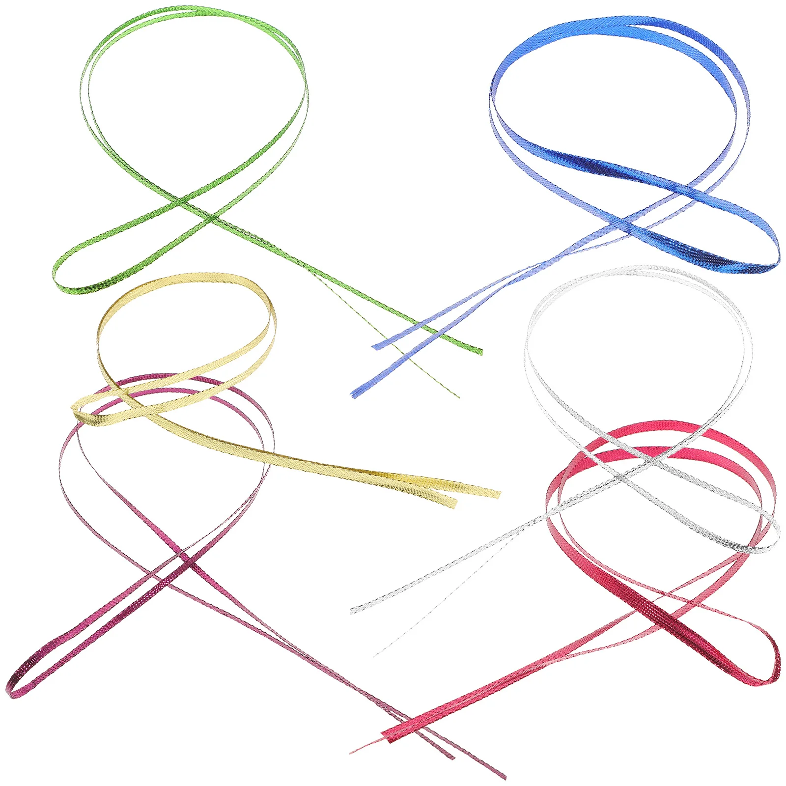 

6Pcs Hair Rope String Colored Braiding Ropes DIY Hair Accessories for Braids Extensions Fashion Show Prom