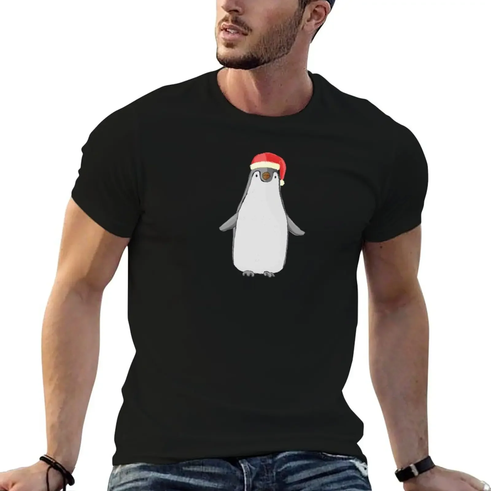 X-mas penguin 1 T-Shirt man t shirt vintage clothes mens t shirt