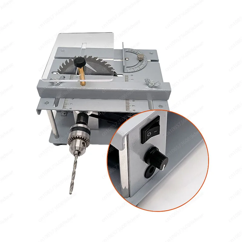 Small and Micro Multi-function Table Saw PCB Small Desktop Cutting Machine Diy Model Woodworking Household Mini Electric Saw