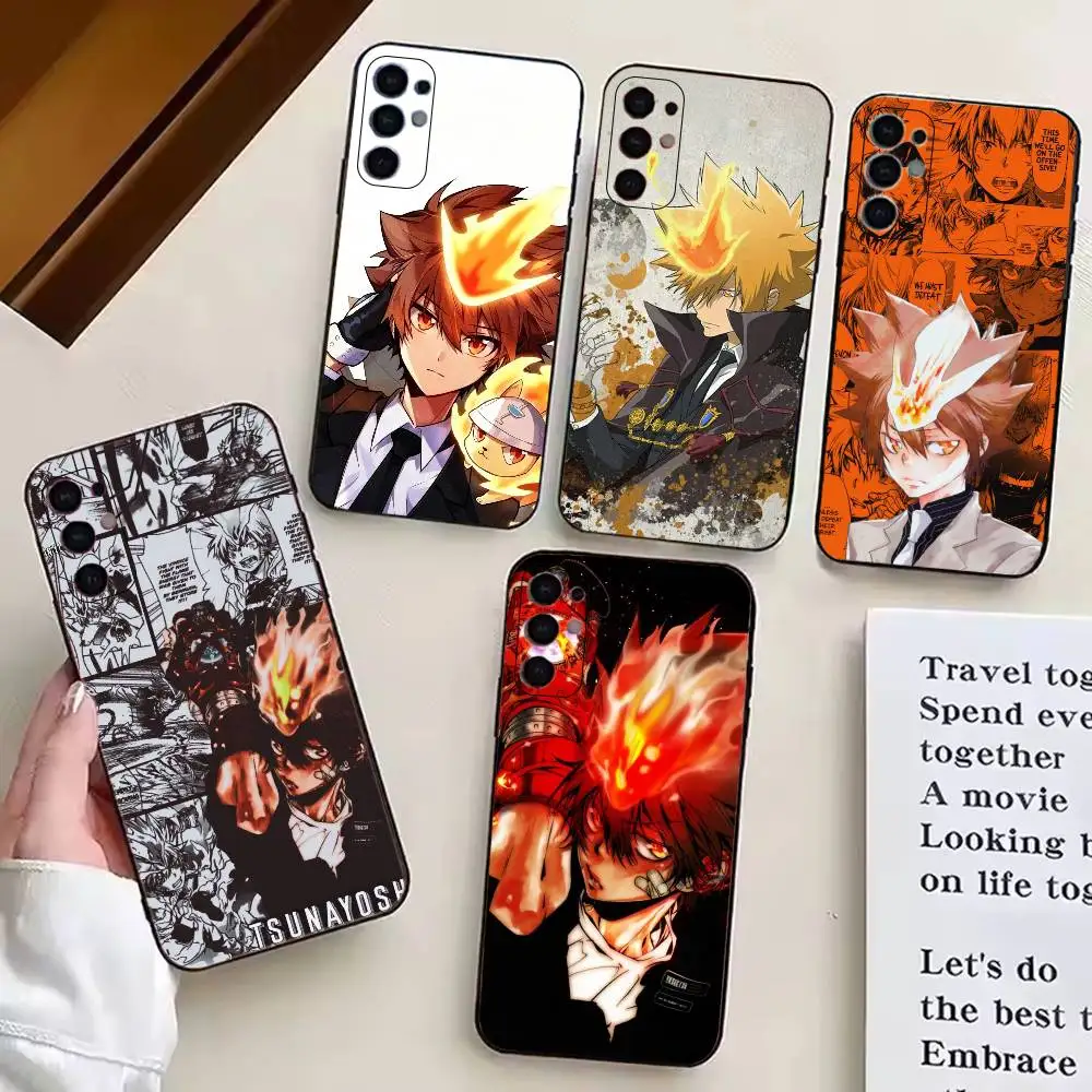 Katekyo Hitman R-Reborn Phone Case Black Silicone Soft For Samsung S25,S24,S21,S22,S23,S30,Ultra,S20,Plus,Fe,Lite