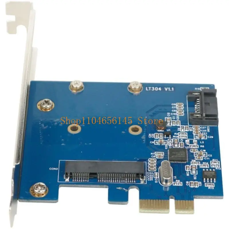 

652F PCIExpress PCIE to MSATA SATA3.0 Expansion Card for Desktop Computers