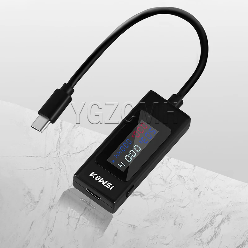 Type-c Current Tester 120W Timing Ammeter USB Current Voltage Tester USB Charger Tester