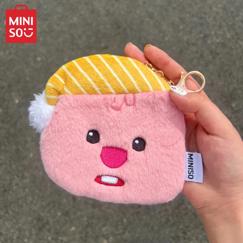 MINISO LOOPY Series Plush Avatar Card Cover School Bag Pendant Decoration Student ID  Children Birthday Gift Anime Peripheral