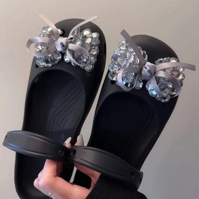 1 Set New Set Women's Ballet-Style Shoe Charms Crystal Fashion Pearl Flower Shoe Decoration Set DIY Shoe Decoration Accessories image 6