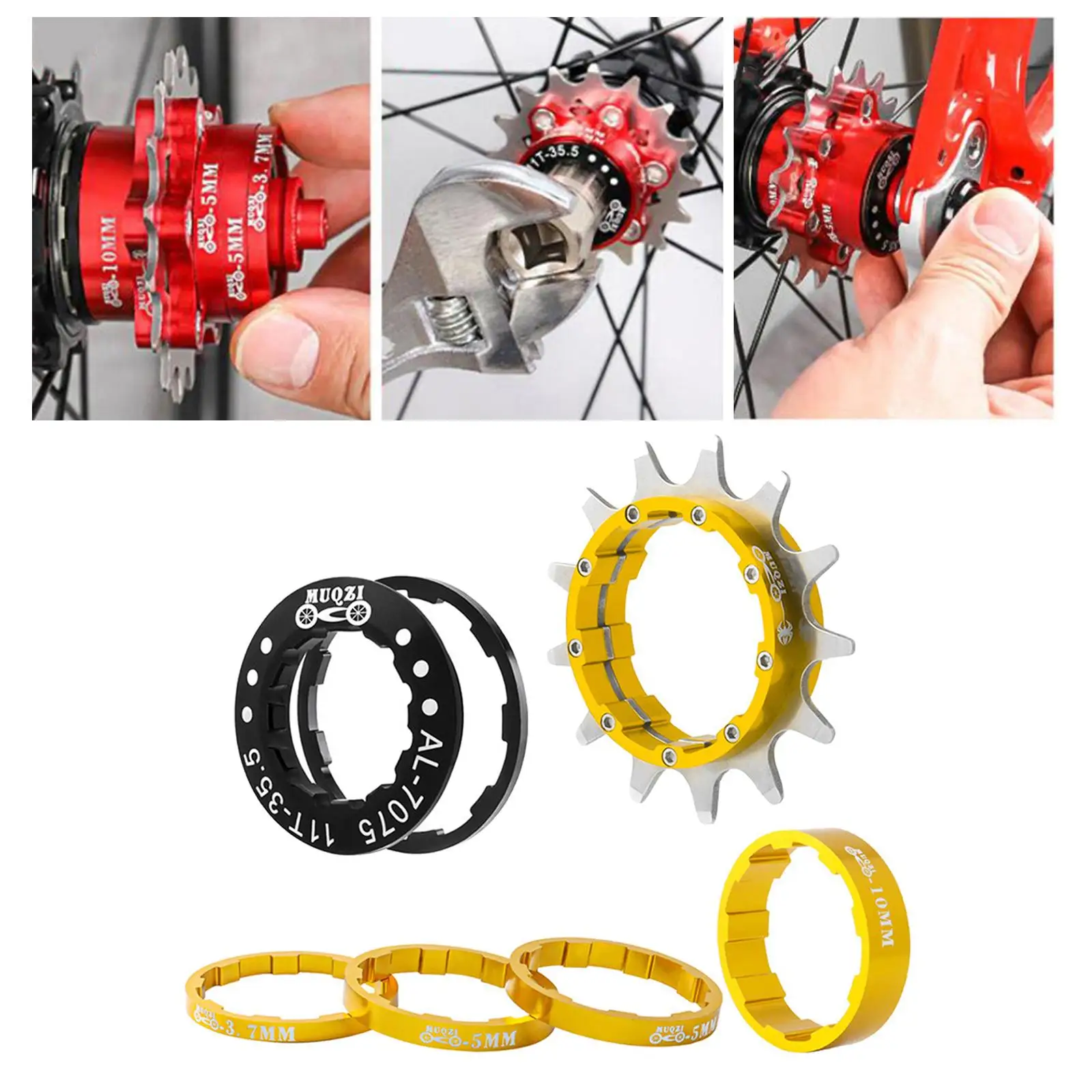 عجلة حرة للدراجة الذهبية من لوكس، 13 سنًا لعشاق ركوب الدراجات #4