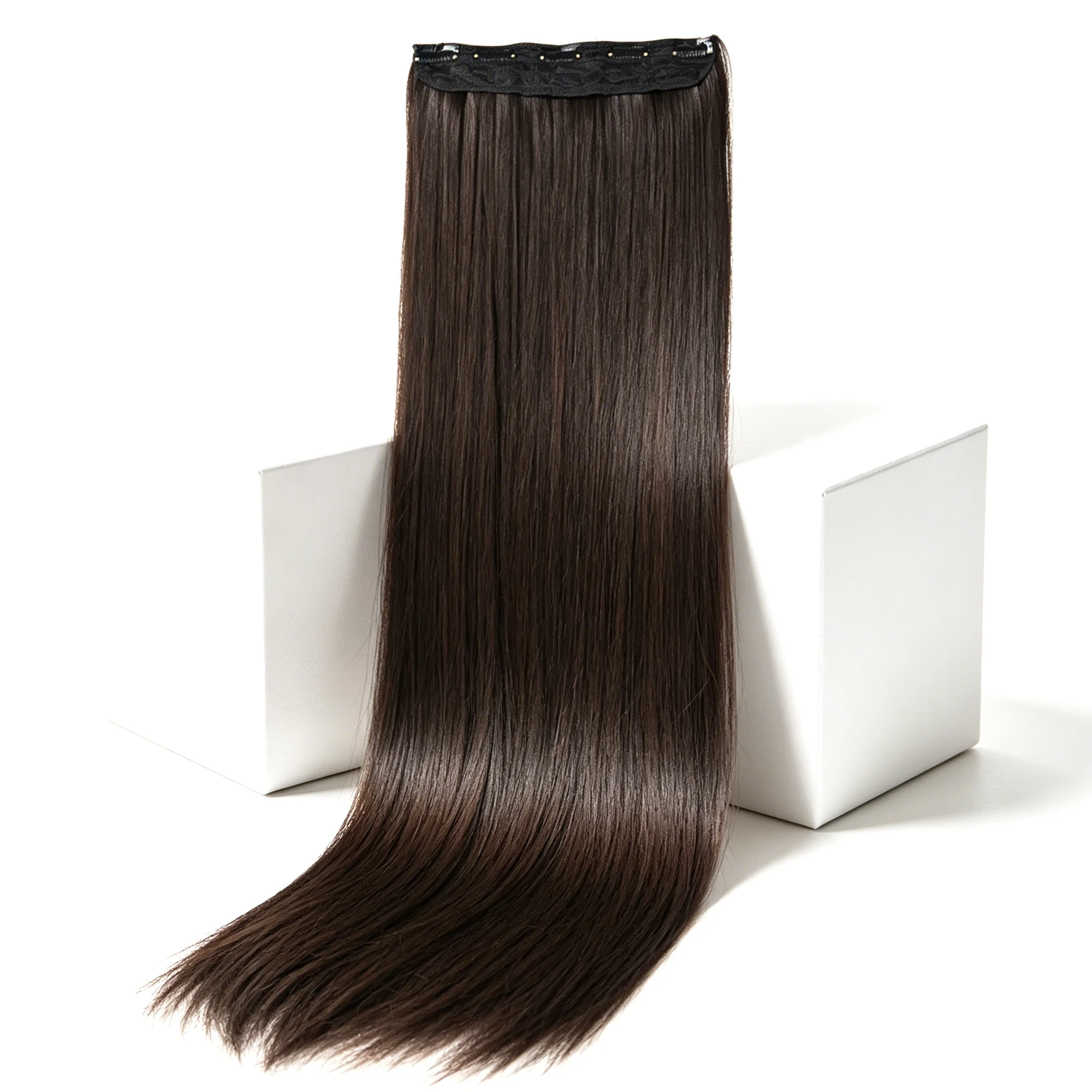 

Hairpiece 32inch Extra Long Straight Hair Clip In Hair Extension Perfect Synthetic Hair for Women Ladies Cosplay & Daily Use